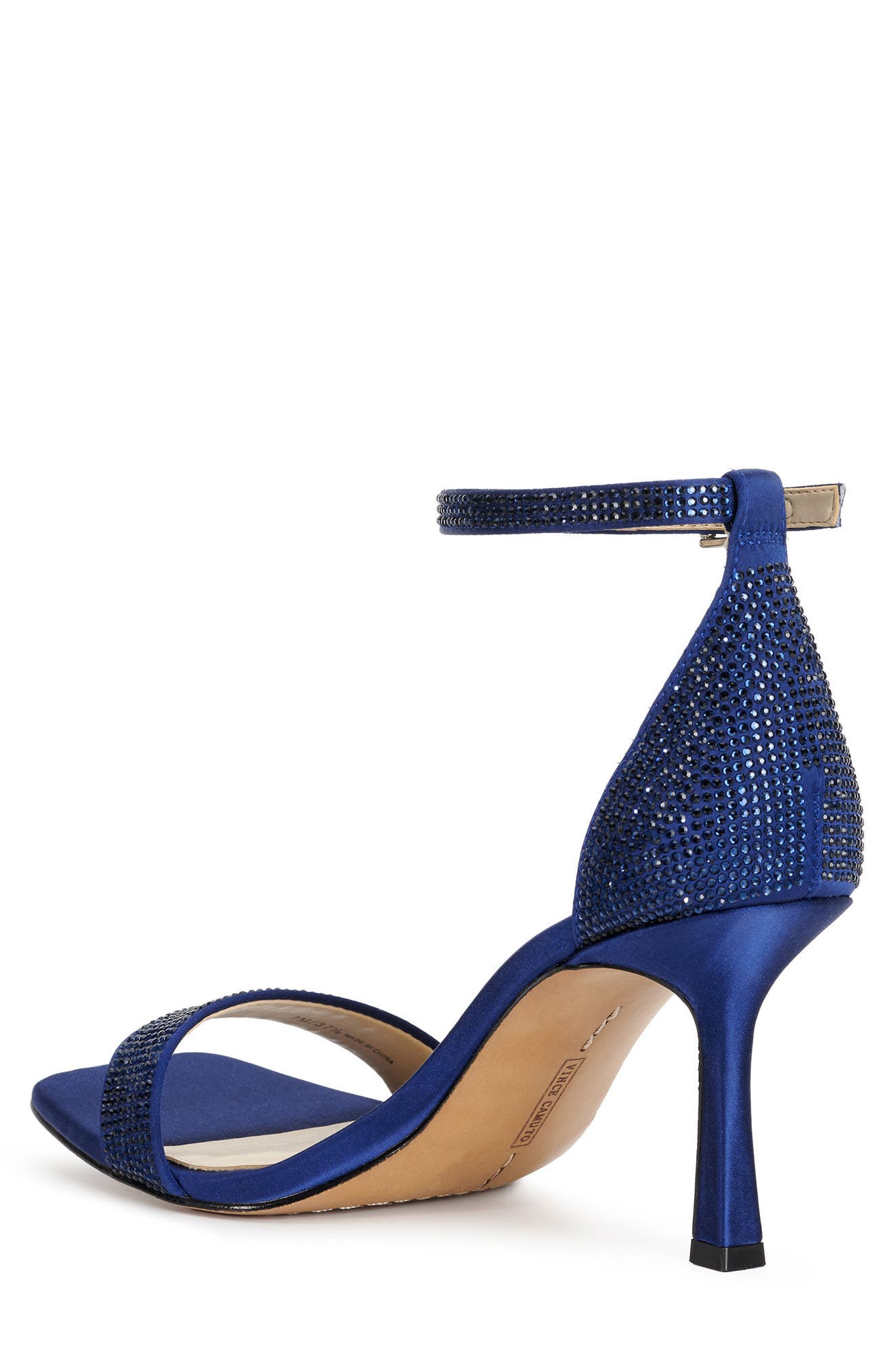 Enella Embellished Ankle Strap Sandal, Alternate, color, INKWELL