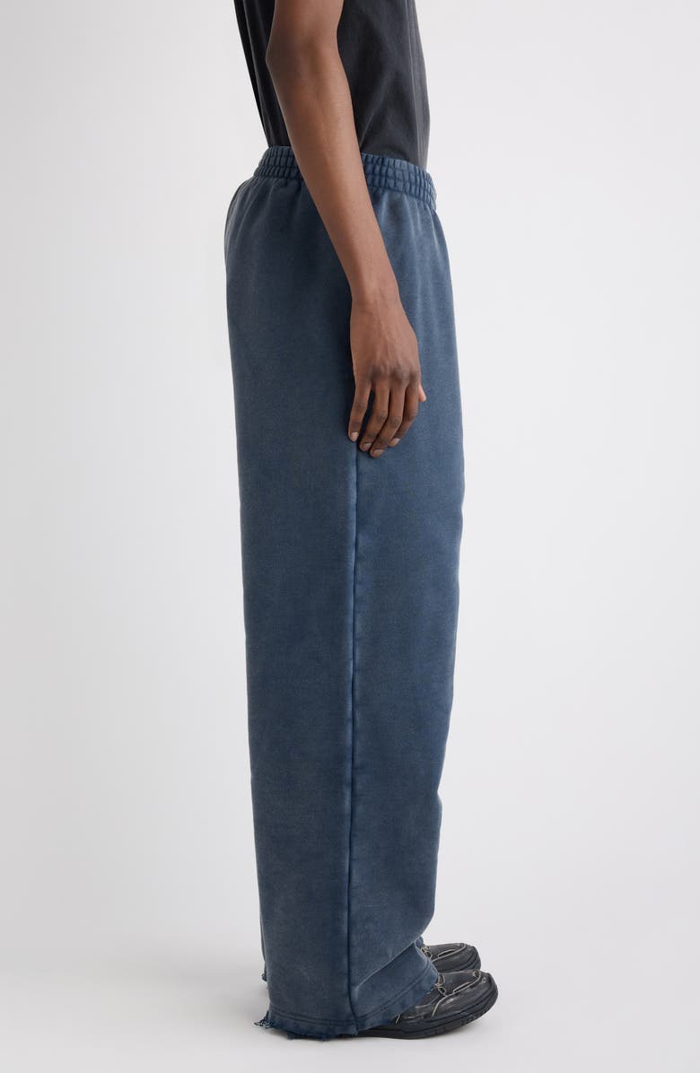 Balenciaga Baggy Sweatpants, Alternate, color, 8593 Washed Navy/ White