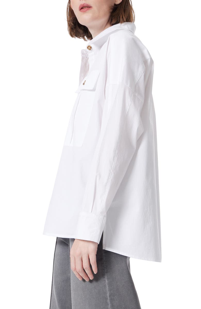 DO by Dee Ocleppo Cargo Button-Up Top, Alternate, color, Optic White