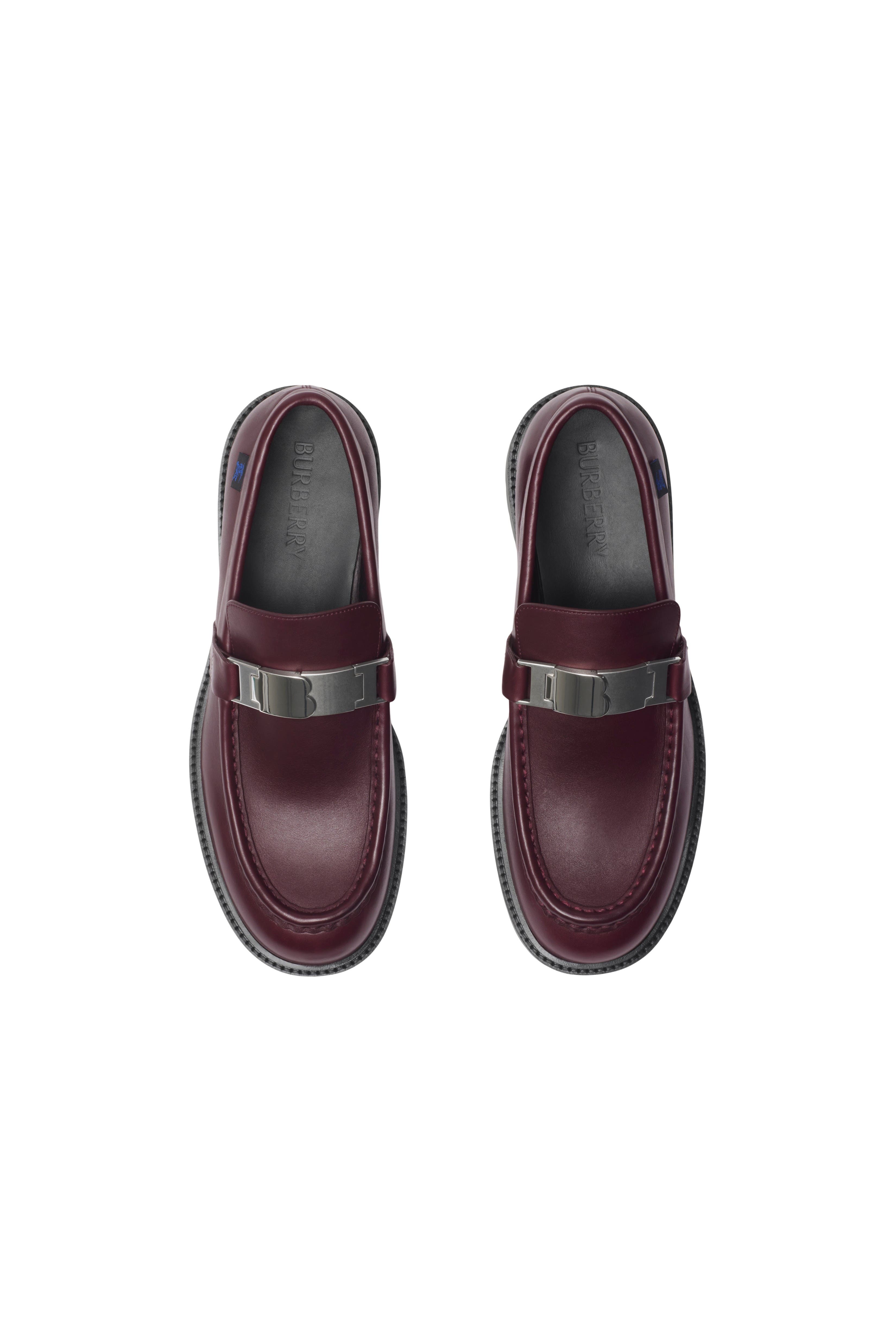 Burberry Leather Raft Loafers, Alternate, color, 