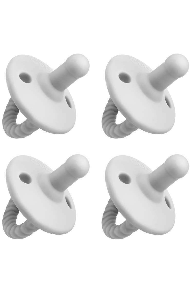 Comfy Cubs Pacifiers, 4 Pack, Stage 1, 0 to 6 Months, Main, color,