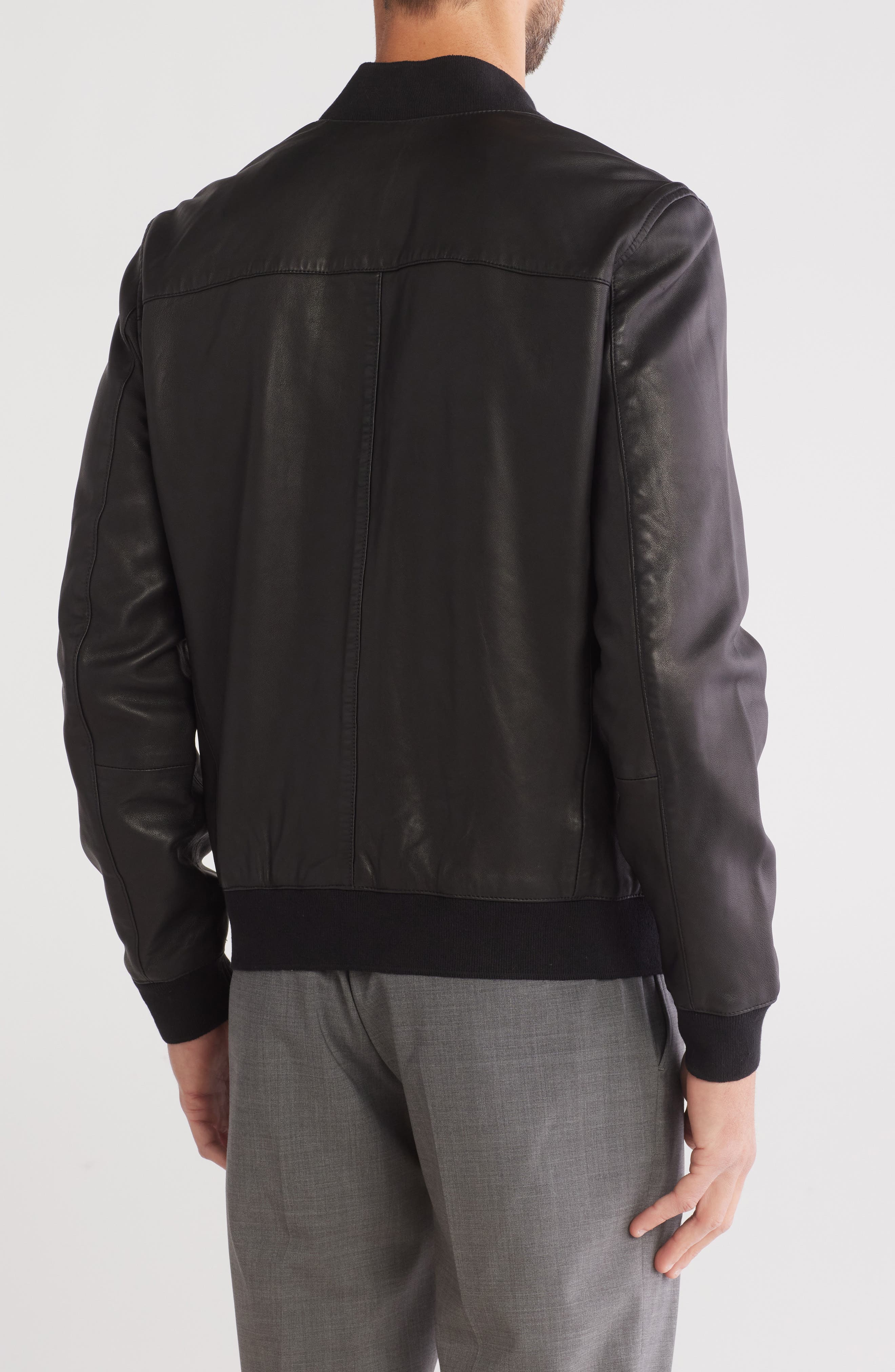 Niko Leather Bomber Jacket - image 2