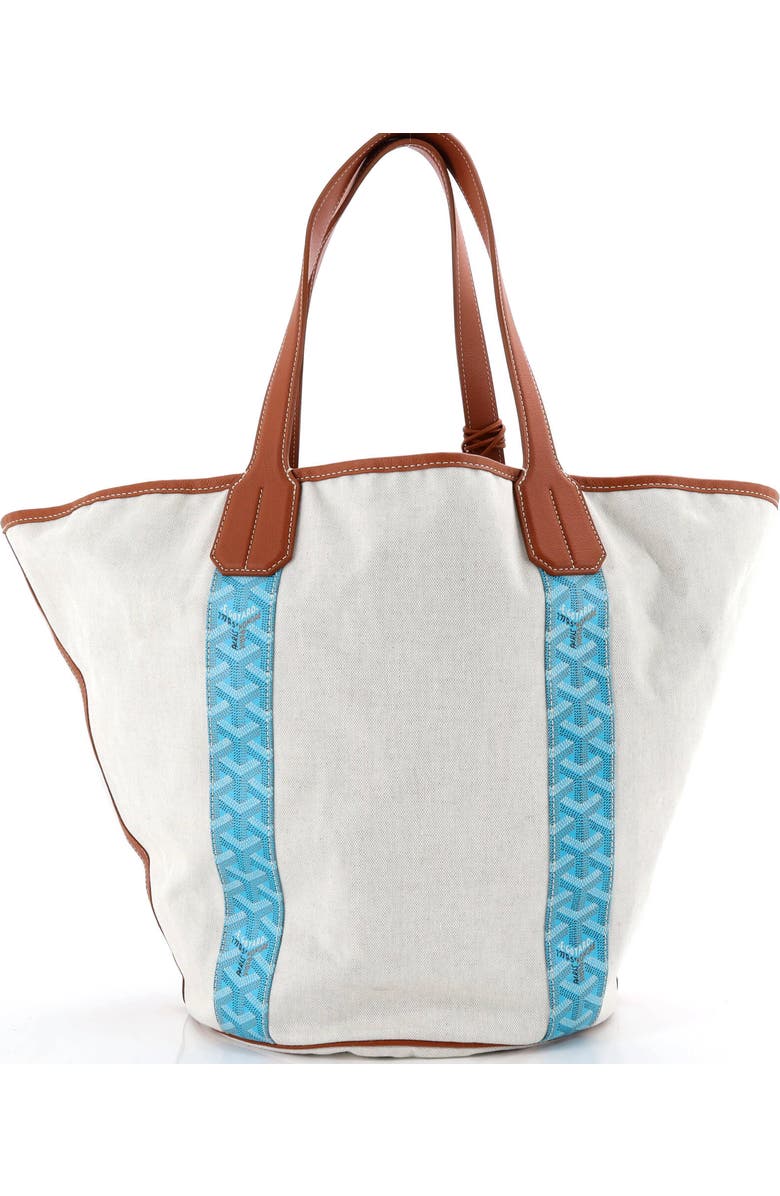 Pre-Owned Goyard Belharra Reversible Tote Coated Canvas, Alternate, color, Blue