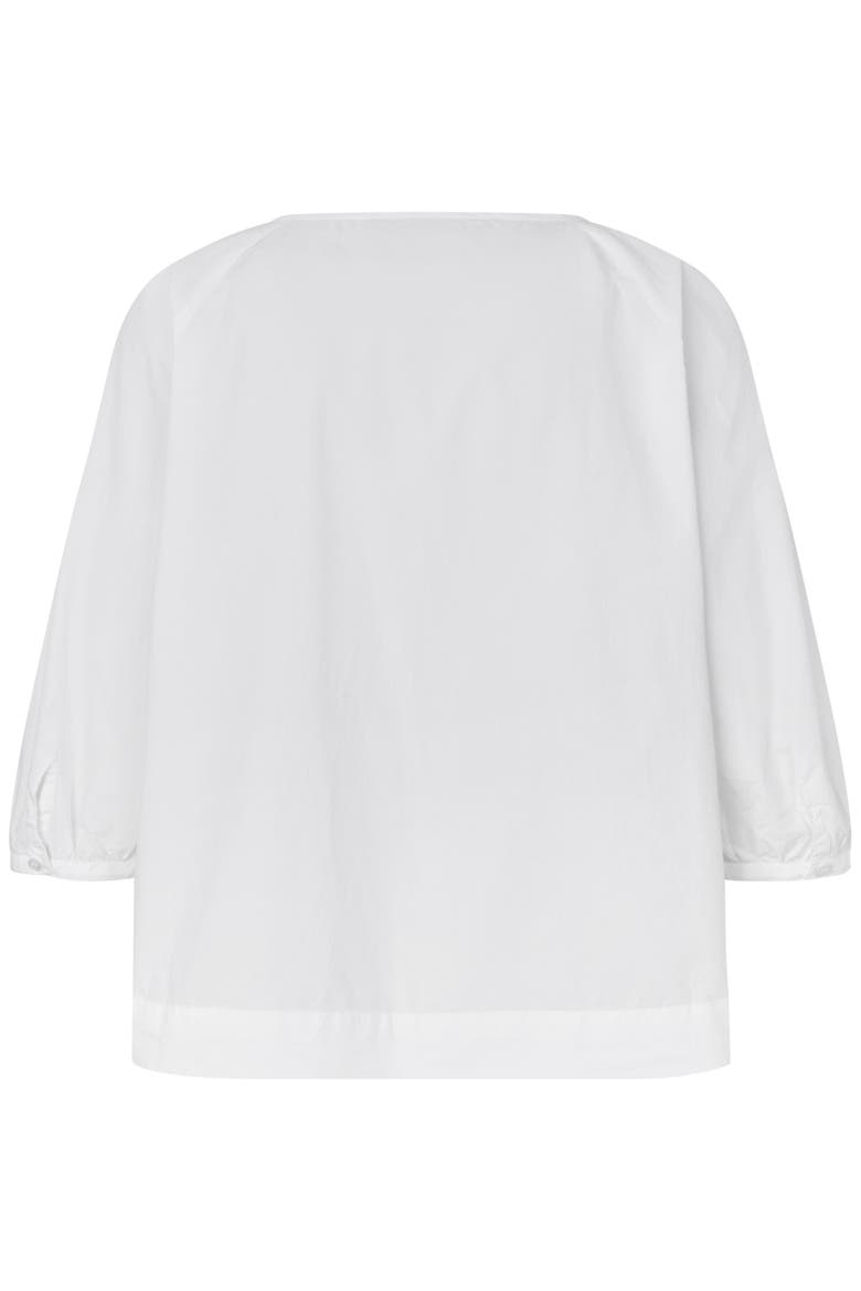 MaDarethiel Relaxed Fit Blouse, Alternate, color, White