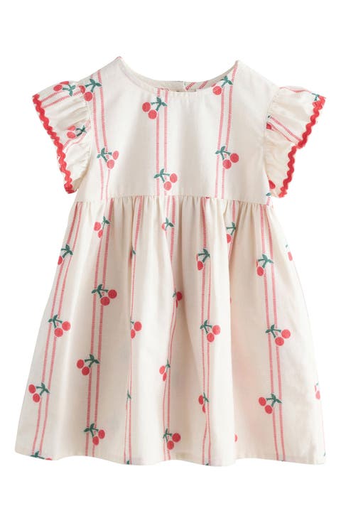 Kids' Cherry Print Ruffle Dress (Baby, Toddler & Little Kid)