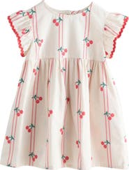 NEXT Kids' Cherry Print Ruffle Dress