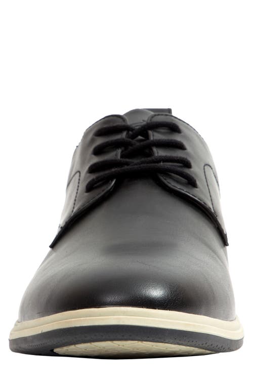 Deer Stags Lisbon Mens Lace-up Faux Leather Oxfords In Black