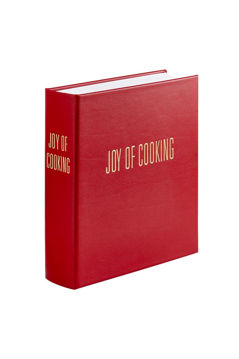 Joy of Cooking Leather Coffee Table Book, Alternate, color, Red