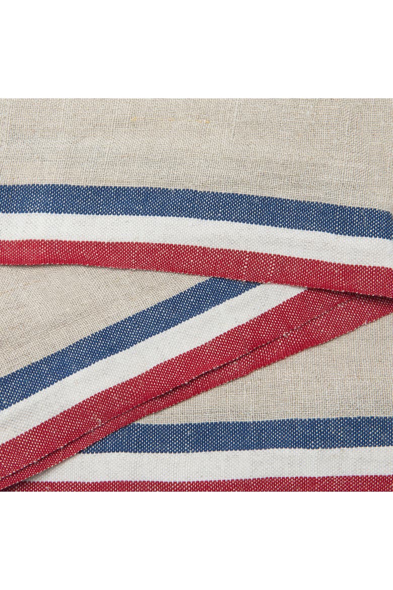 Normandy Napkins - Set of 4, Alternate, color, Natural, Red, 20" x 20"