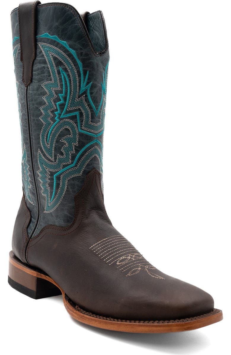 Ferrini Men's Clint Western Boot, Main, color, Chocolate