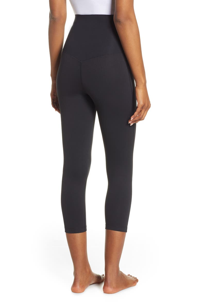 Live In Crop Maternity Leggings, Alternate, color, BLACK