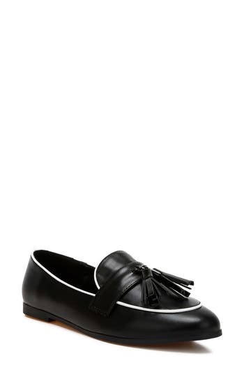 Rag & Co Women's Black Mythos Dual Tone Tassel Loafers In Black