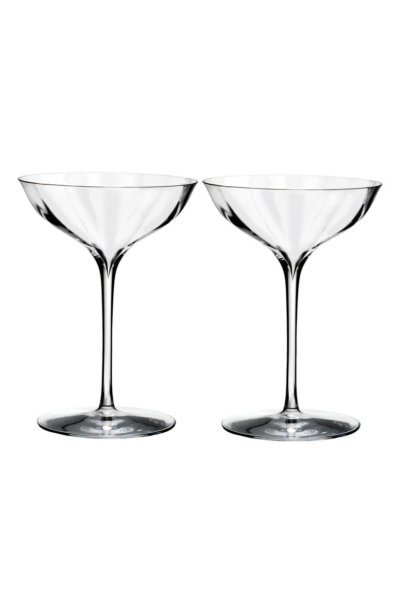 Waterford Set of 2 Coupe Glasses, Main, color, Elegance Optic