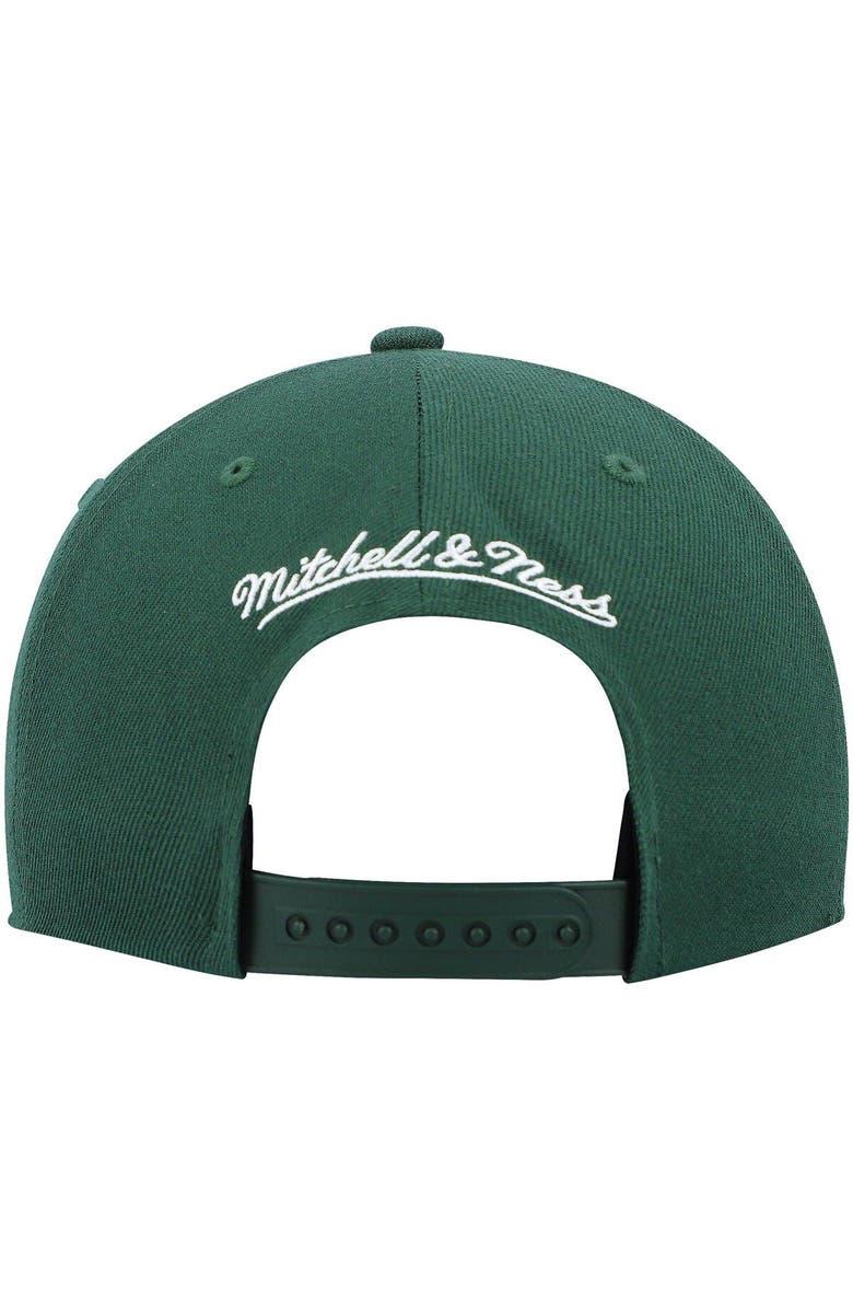 Mitchell & Ness Men's Mitchell & Ness Green Milwaukee Bucks Hardwood Classics Team Ground 2.0 Snapback Hat, Alternate, color, Green