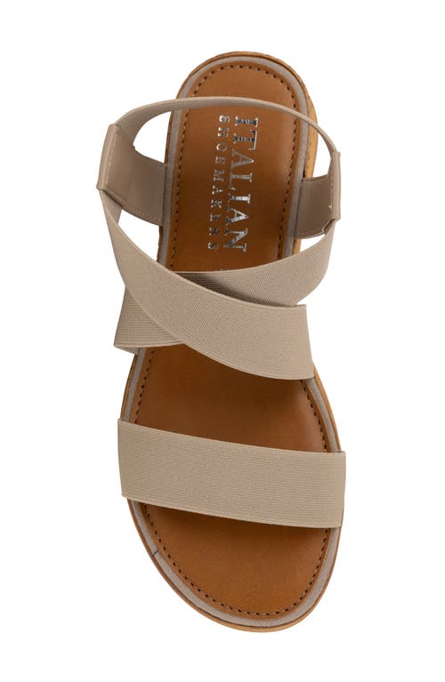Italian Shoemakers Priola Sandal In Taupe