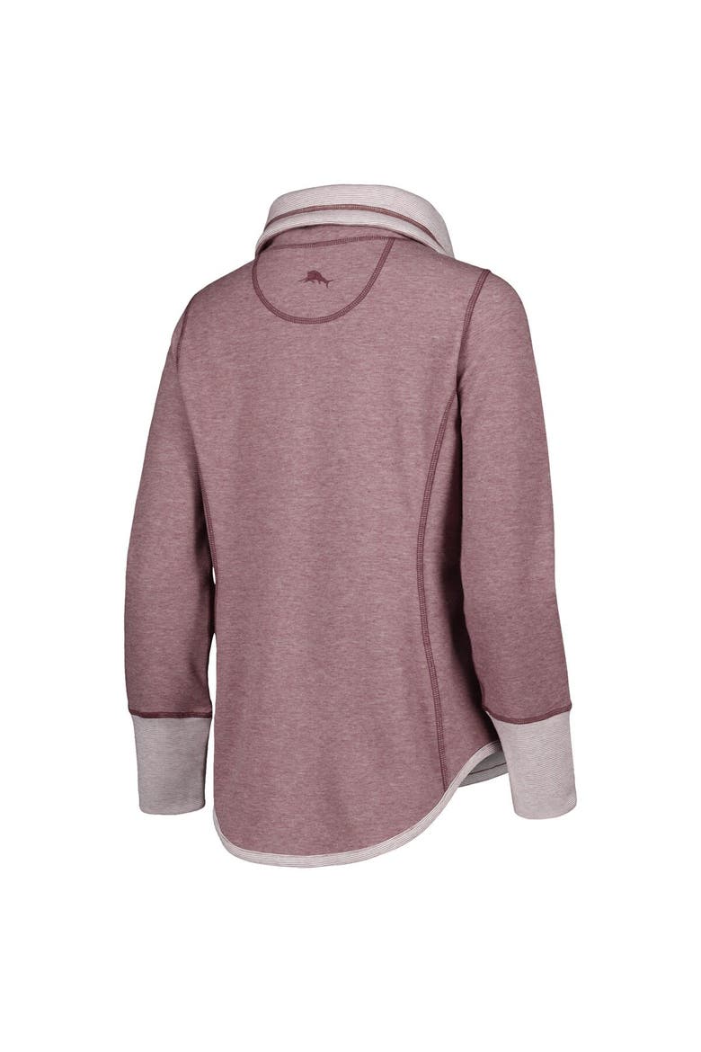 Women's Tommy Bahama Burgundy Washington Commanders Sport Sun Fade Full-Zip Sweatshirt, Alternate, color, Burgundy