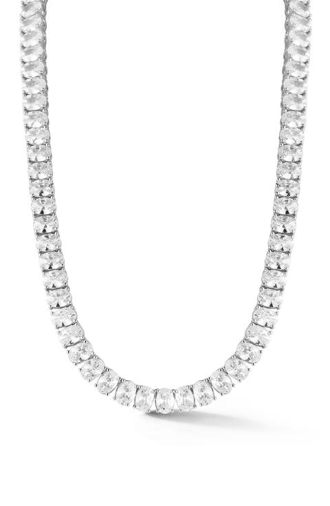 Cubic Zirconia Tennis Necklace