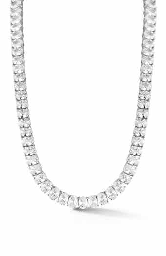 Cubic Zirconia Tennis Necklace