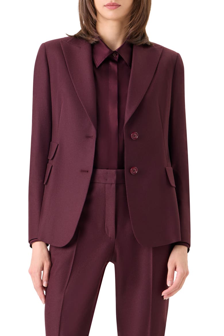 Hans Wool Blend Jacket, Main, color, MERLOT RED