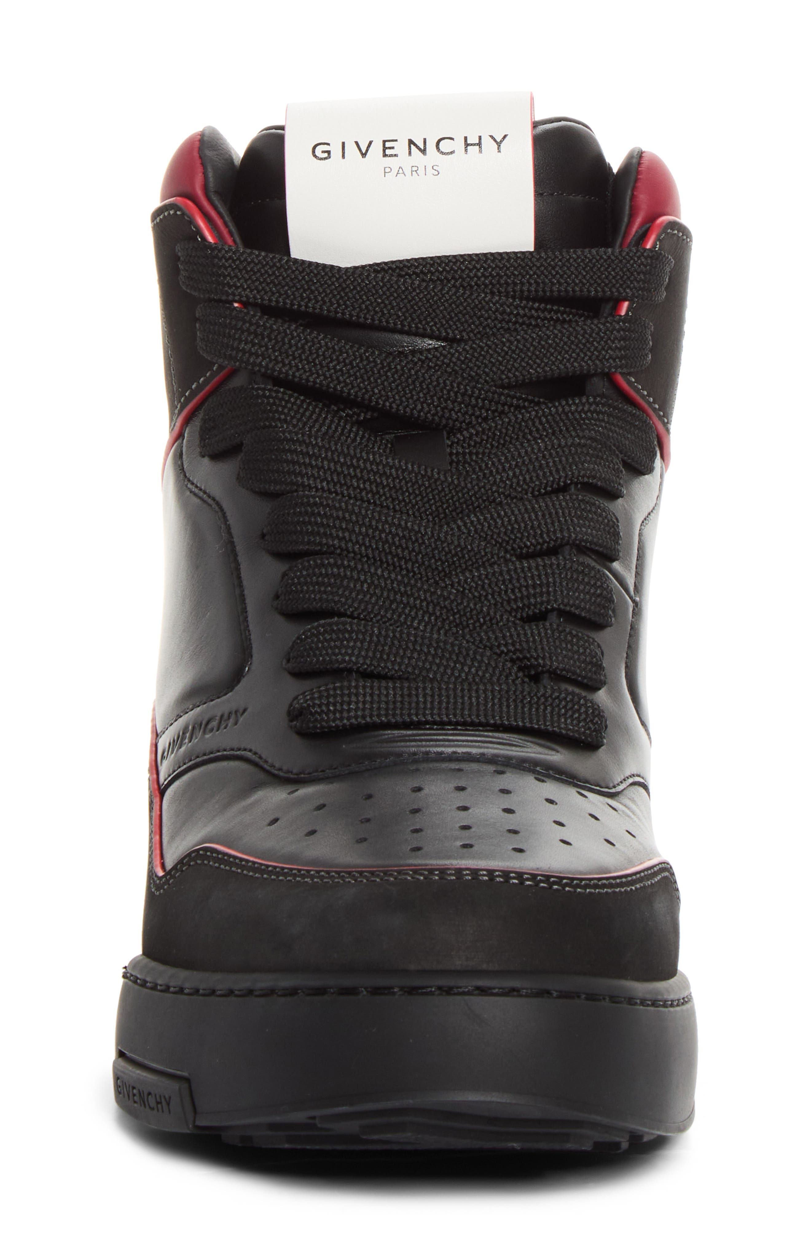 Yard Court High Top Sneaker, Alternate, color, BLACK/ BURGUNDY