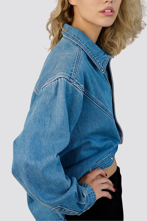 Tt Studios Usher Denim Shirt In Blue