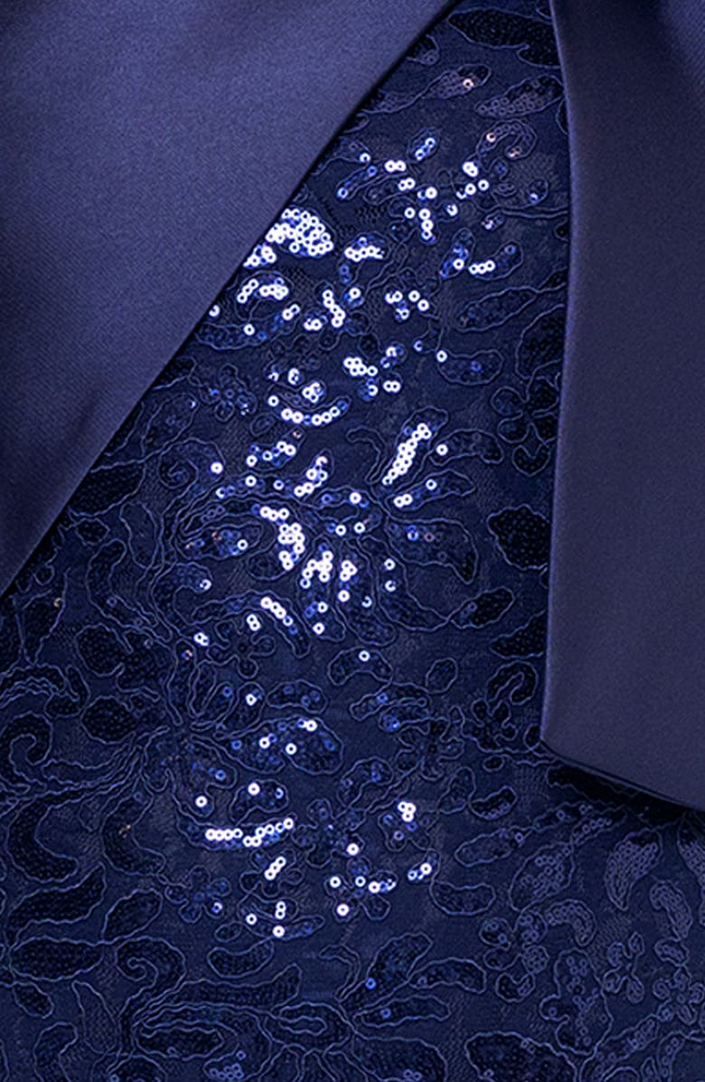 Betsy & Adam Sequin Sleeveless Gown, Alternate, color,