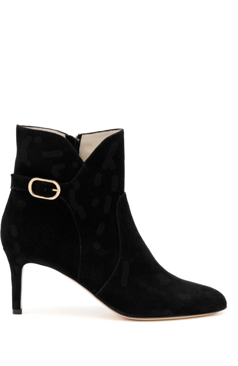 Amalfi by Rangoni Lucario Bootie, Alternate, color, Black Cashmere Gold Buckle