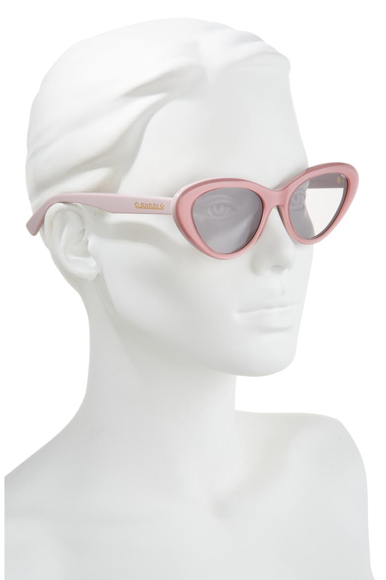 54mm Core Cat Eye Sunglasses, Alternate, color, PINK PINK GREY