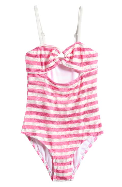 Kids' Textured One-Piece Swimsuit (Big Kid)