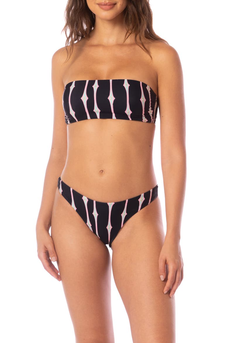 Radiant Diamond Sublimity Reversible Bikini Bottoms, Alternate, color, BLACK