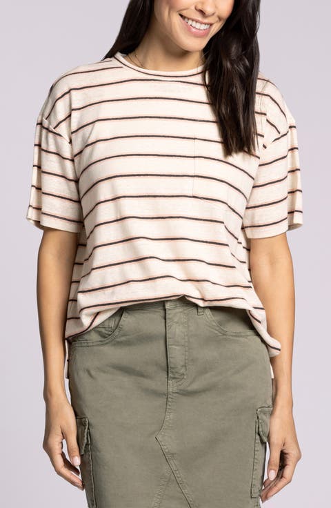 Kay Oversize Linen Blend T-Shirt