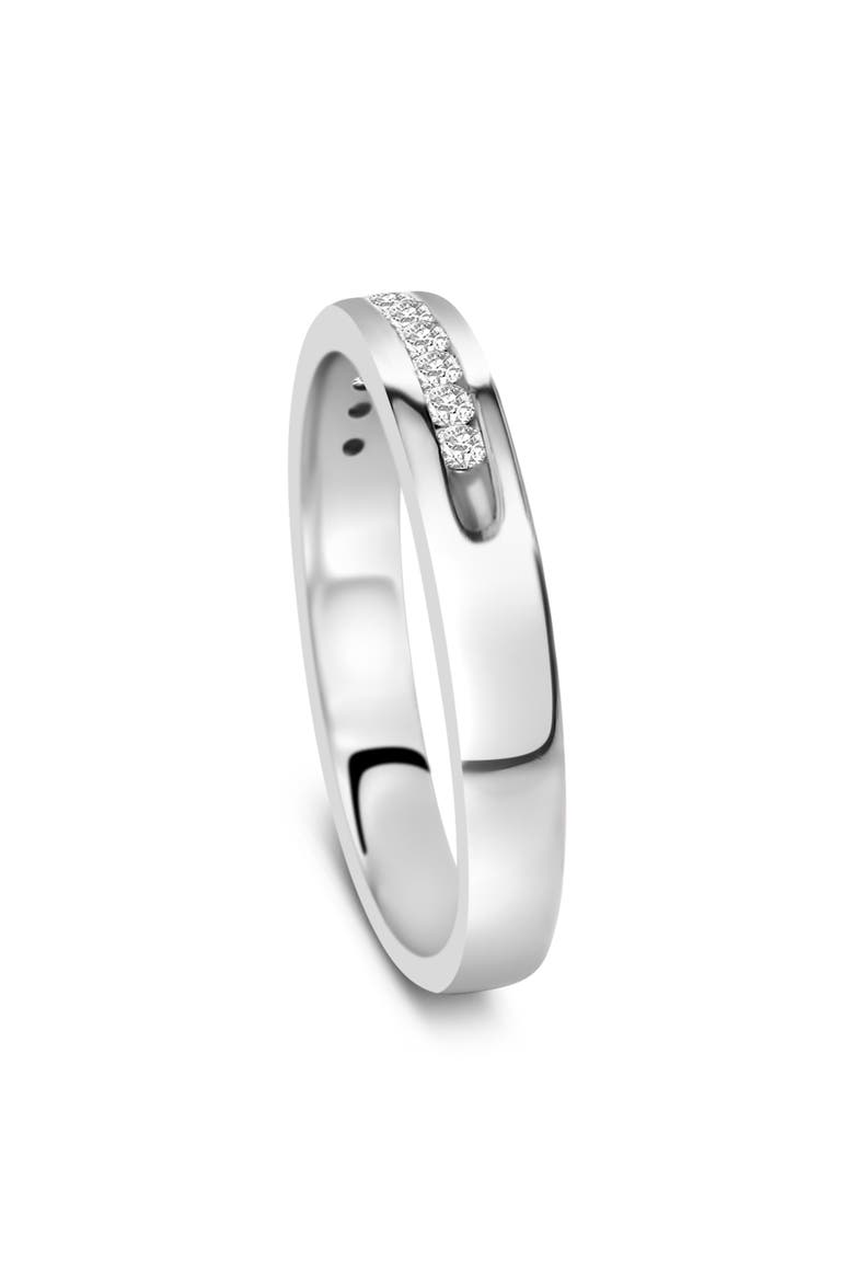 18K Gold 1/4 Ctw Diamond Classic 11 Stone Wedding Band Ring, Alternate, color, White Gold