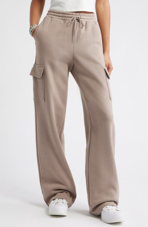 Baggy Wide Leg Cargo Sweatpants