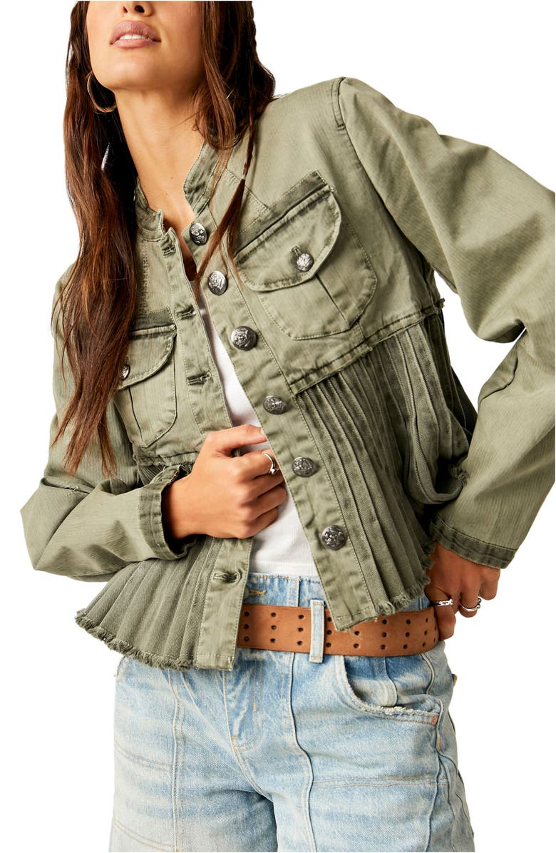 Free People Cassidy Denim Jacket, Alternate, color, 