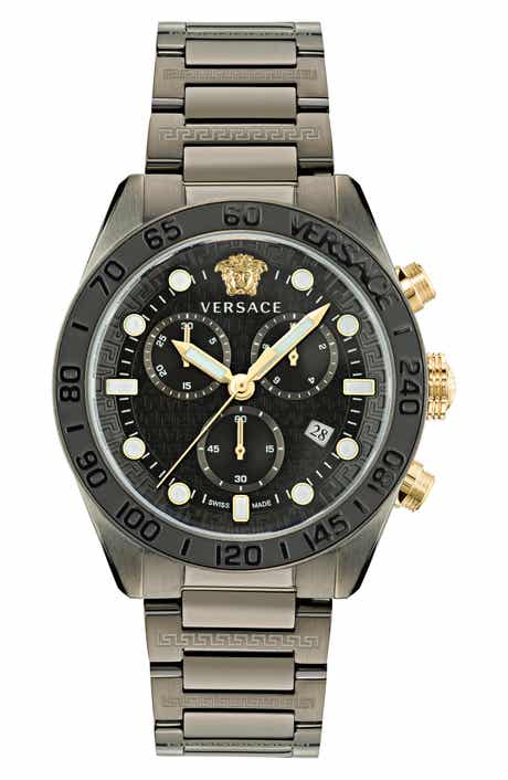 Greca Dome Chronograph Bracelet Watch, 43mm