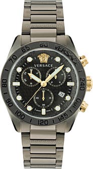Versace Greca Dome Chronograph Bracelet Watch, 43mm