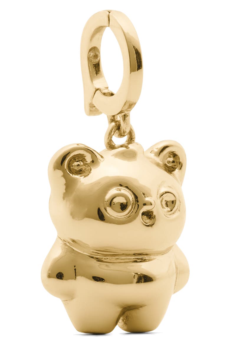 Panda Critter Charm, Alternate, color, GOLD