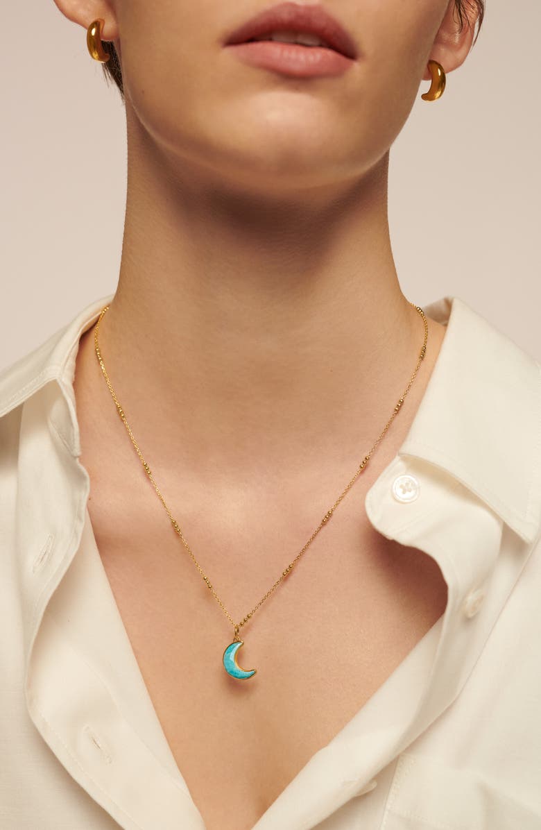 Monica Vinader Crescent Moon Enhancer, Alternate, color,