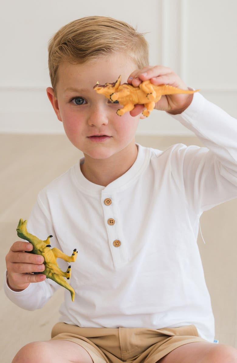 RuggedButts Kids
 Cotton Henley, Alternate, color, White