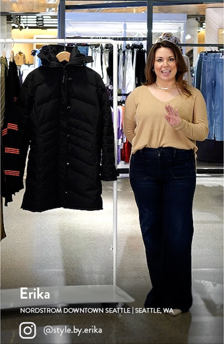 Lorette Water Resistant 625 Fill Power Down Parka, sales video thumbnail