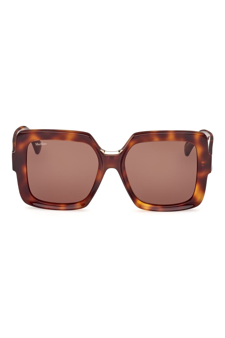 Ernest 56mm Square Sunglasses, Main, color, DARK HAVANA / BROWN