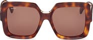 Max Mara Ernest 56mm Square Sunglasses