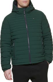 Tommy Hilfiger Stretch Quilted Hooded Jacket