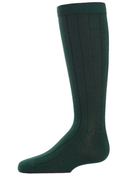 Boy's 3 Pair Pack Basic Cotton Blend Ribbed Crew Socks