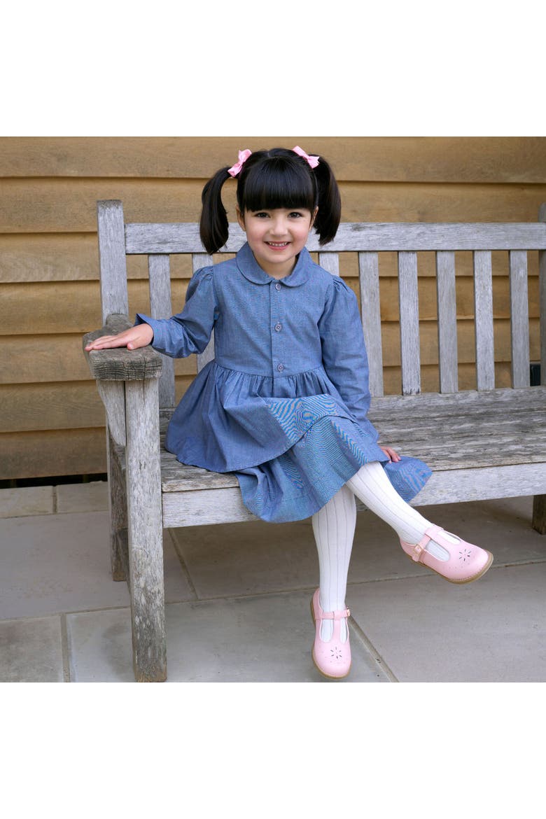 Chambray Shirt Dress, Alternate, color, Navy