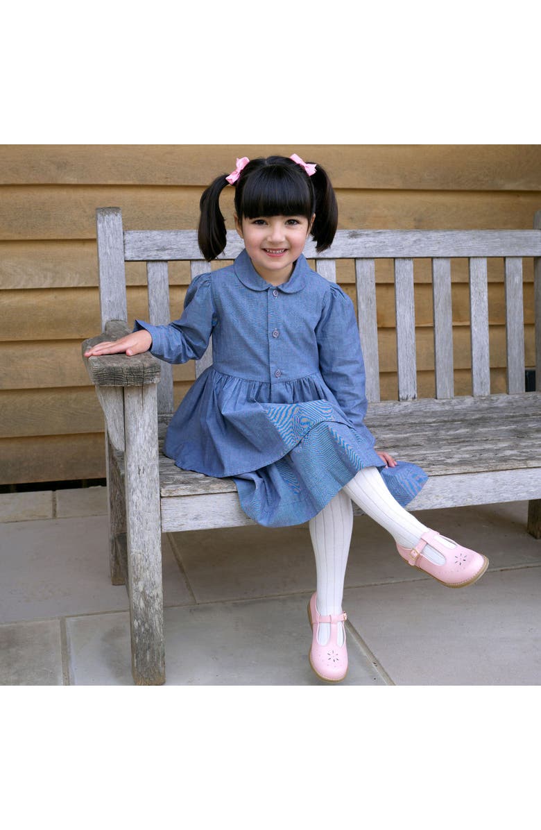 Rachel Riley Chambray Shirt Dress, Alternate, color, Navy