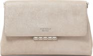 Kate Spade New York grace glitter suede clutch