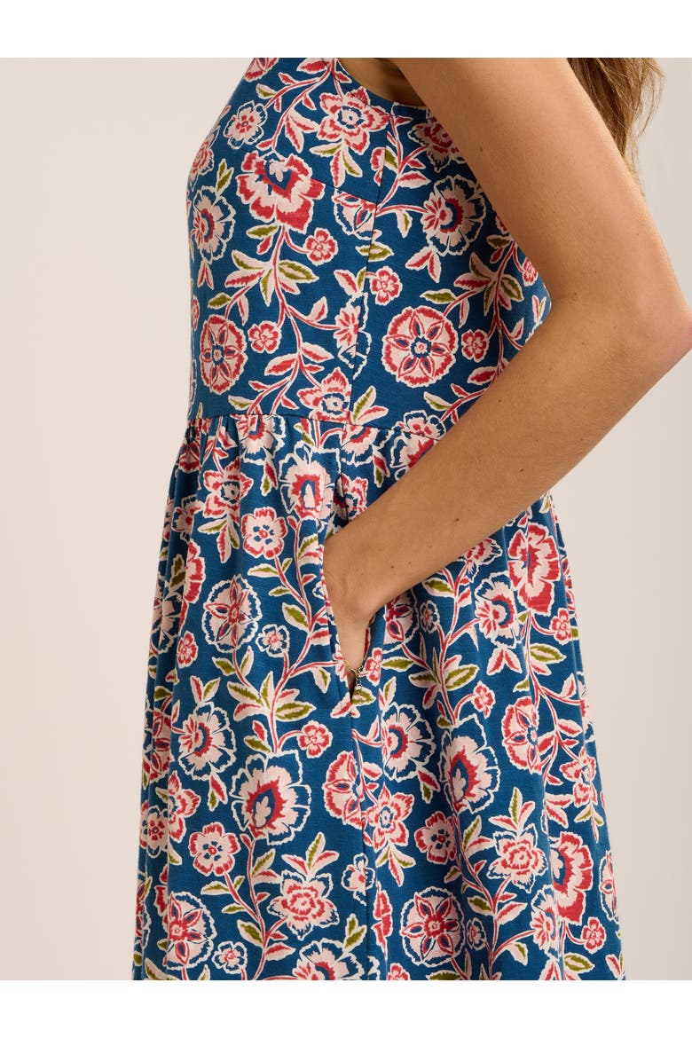Mary Bloom Fit-and-Flare  Dress, Alternate, color, Blue