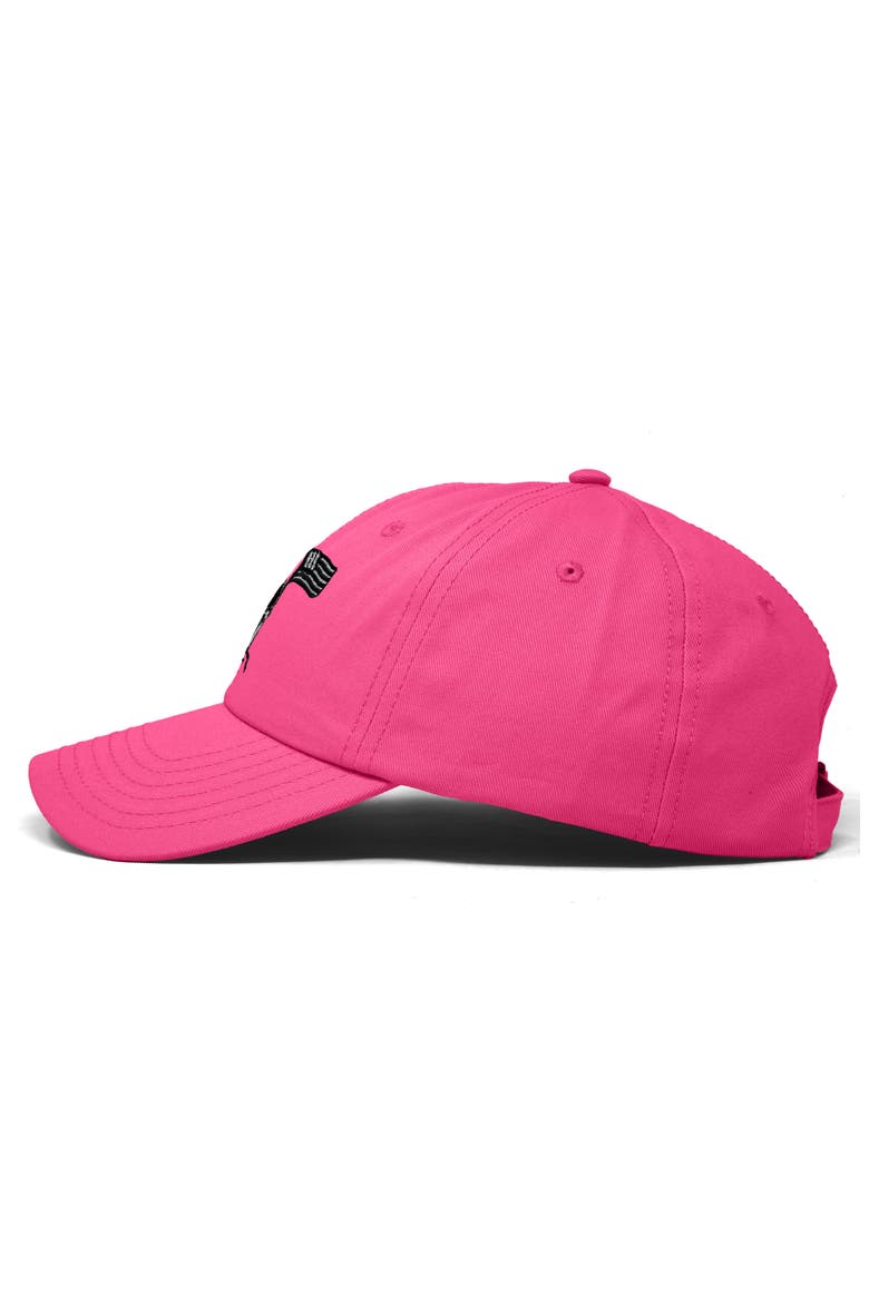 Moon Mission Dad Cap, Alternate, color, Hot Pink