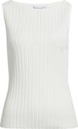 Bernardo Bateau Neck Rib Tank